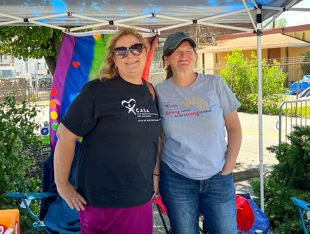 CASA of Western Maryland board president and executive director at Hagerstown Pride 2026