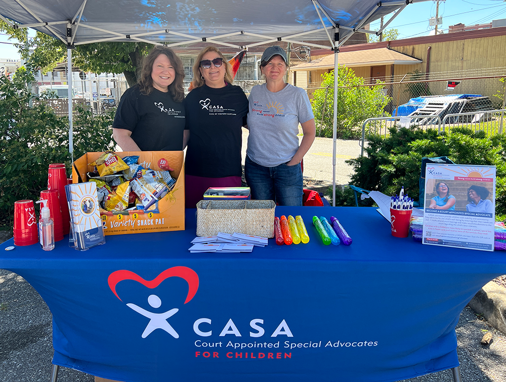 CASA of Western Maryland team members at Hagerstown Pride 2026