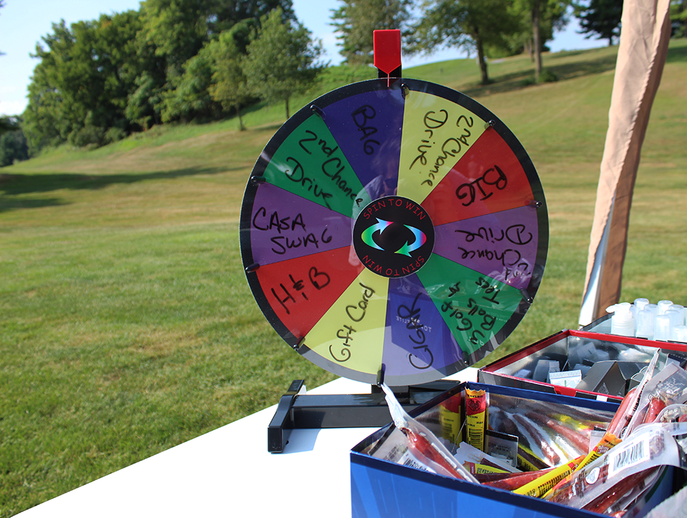 3rd Annual CASA of Western Maryland Golf Tournament (2025) prize wheel picture