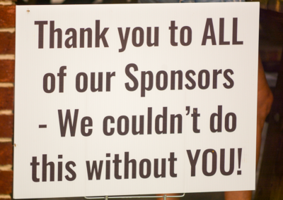 Sponsor sign at the 4th Annual CASA of Western Maryland Golf Tournament in August 2026 at Black Rock Golf Course.