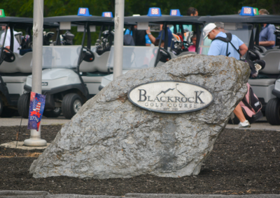 Black Rock Golf Course rock sign at the 4th Annual CASA of Western Maryland Golf Tournament in August 2026 at Black Rock Golf Course.