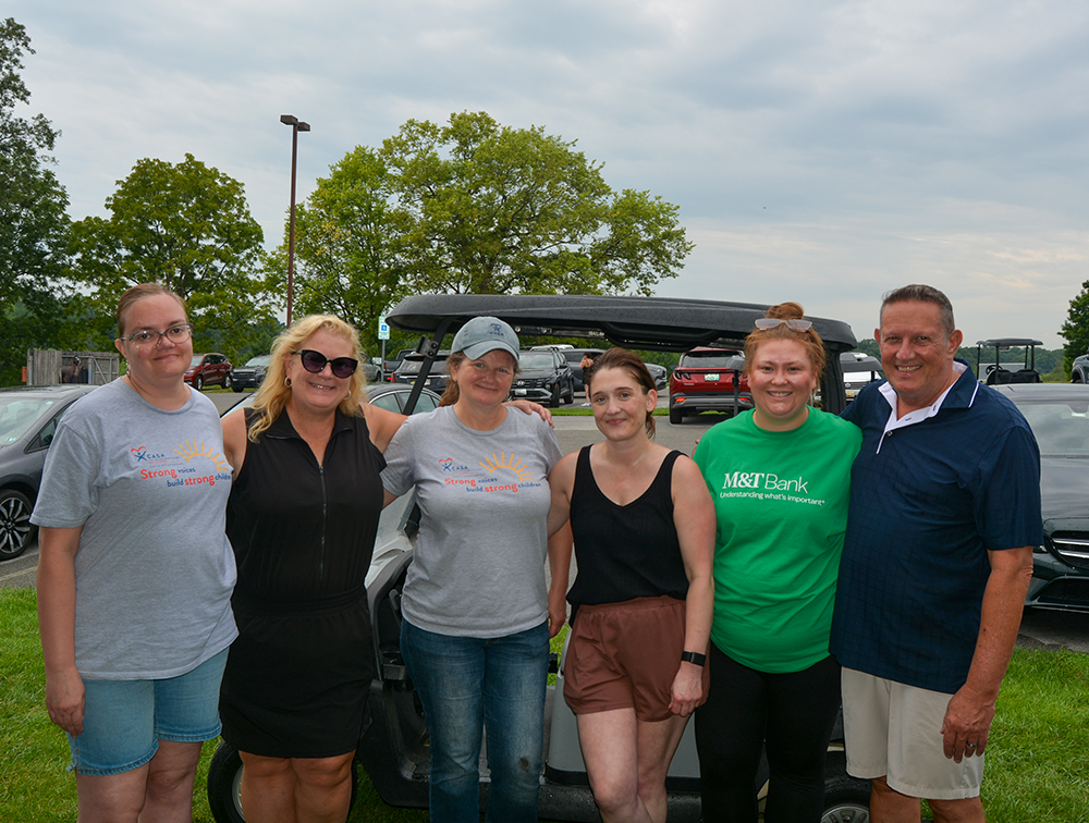 CASA of Western Maryland team and board members pose at the 4th Annual CASA of Western Maryland Golf Tournament in August 2026 at Black Rock Golf Course.