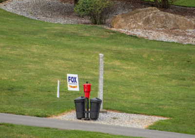 Sponsor sign at the 4th Annual CASA of Western Maryland Golf Tournament in August 2026 at Black Rock Golf Course.