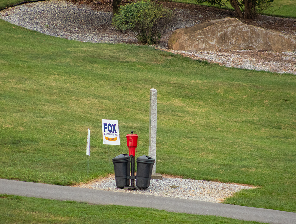 Sponsor sign at the 4th Annual CASA of Western Maryland Golf Tournament in August 2026 at Black Rock Golf Course.